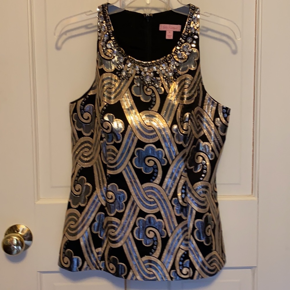 Lilly Pulitzer Sleeveless Evening Wear Top